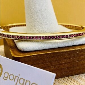 Gorjana Paseo Shimmer Cuff Bracelet - Fuchsia (MSRP $110)